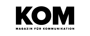 Logo des Magazins KOM (ehemals pressesprecher)